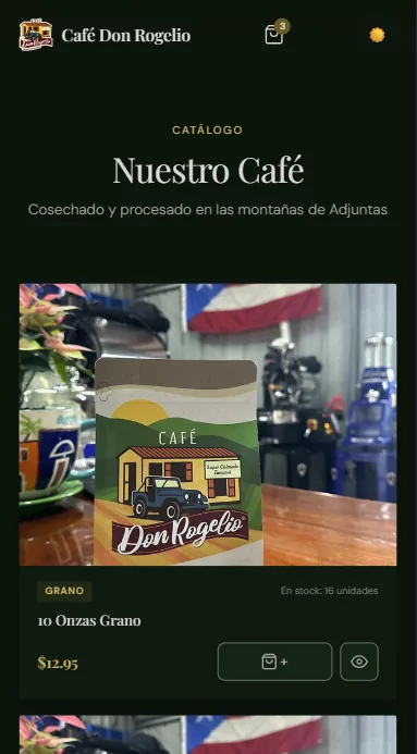 Tienda Pro de Café Don Rogelio publicada por JCTech